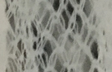 Close up picture of bed net fibers